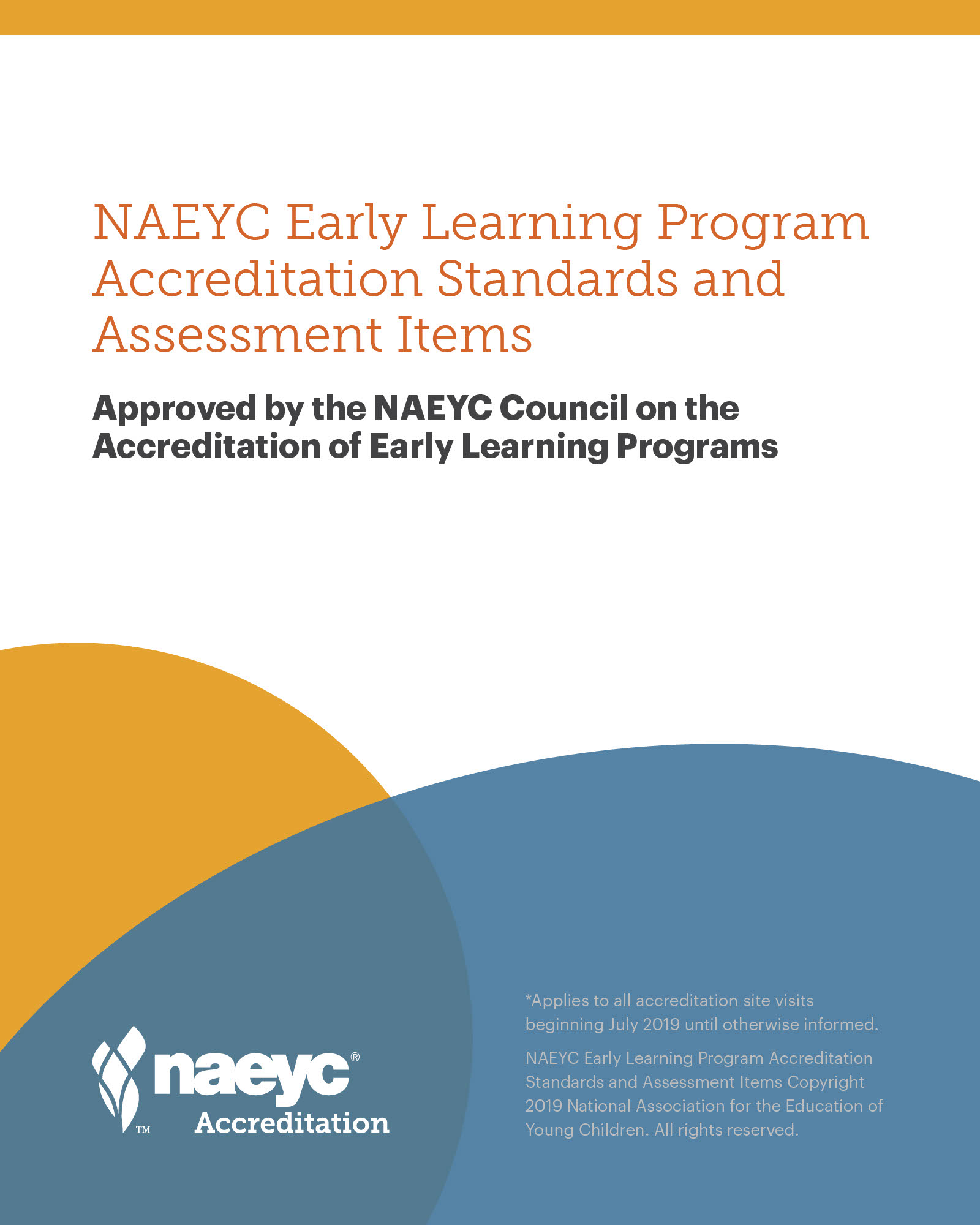 naeyc site visit checklist 2022