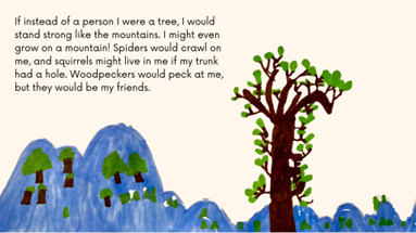 A child's story about trees.