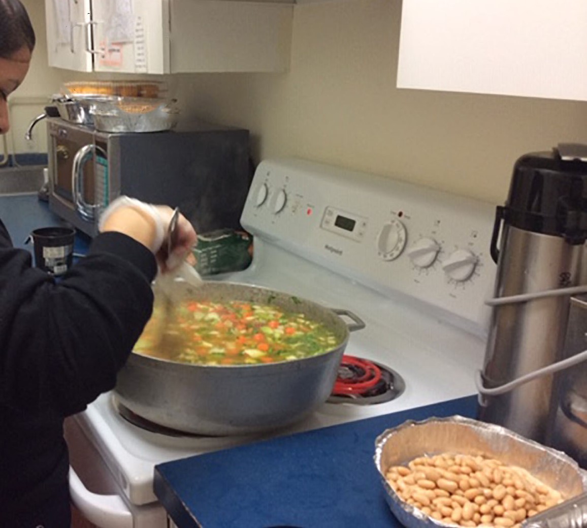 Children create soup, then launch into a discussion of scientific concepts related to cooking.