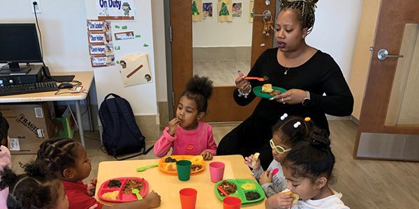 Shaytarra Harrington in the classroom