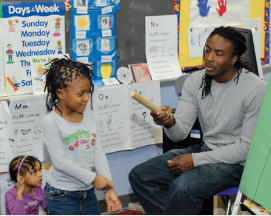 teacher and students in classroom