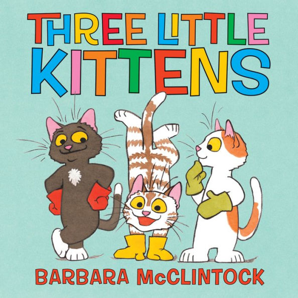 Book cover for Three Little Kittens.