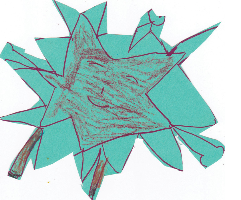 Children's artwork of a star