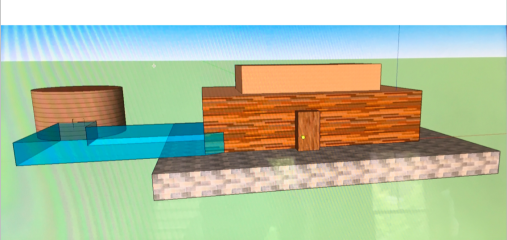 3D image sketch of house