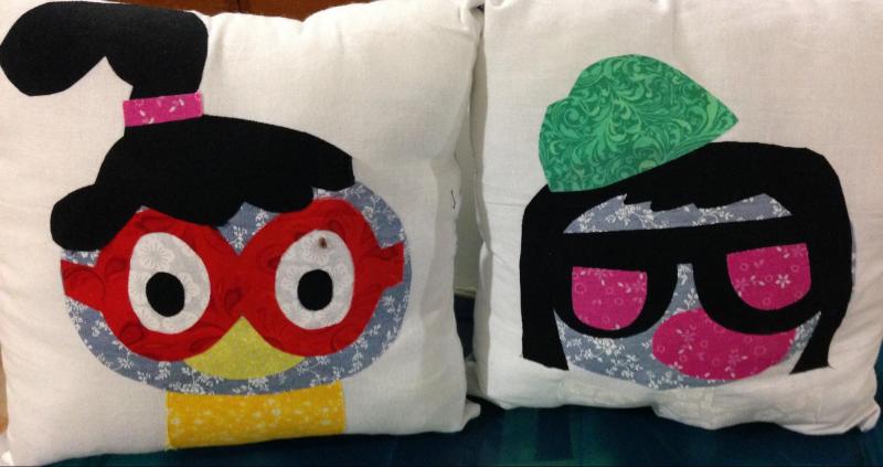 Pillow made by third grader for a Maker Fest