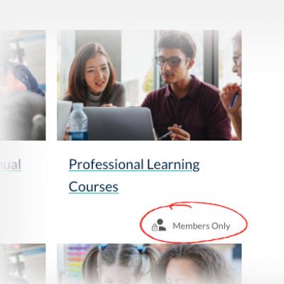 Screenshot of Member Only Content
