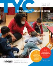 the cover of the publication Teaching young children, Volume 15, Number 1