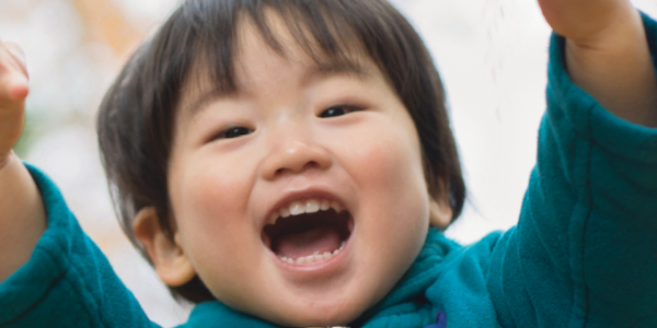 Asian child smiling