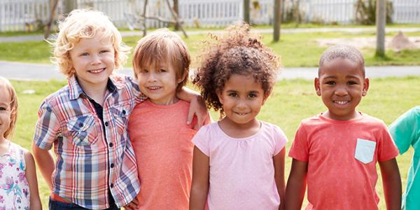 Group of young children