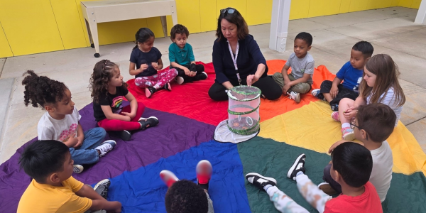 Grace Luy teaching a lesson in her classroom