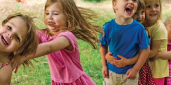 Children playing outdoors