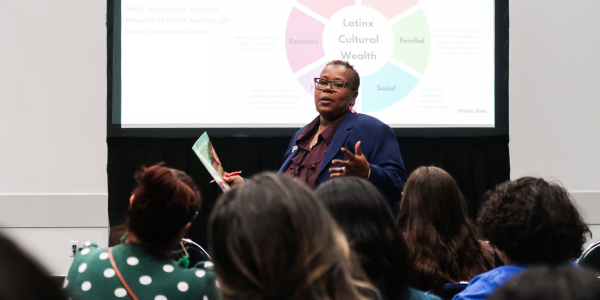 Attendee presenting at the NAEYC conference
