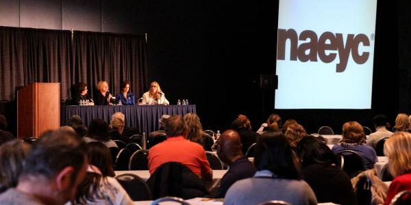 Panel session at NAEYC's conference.