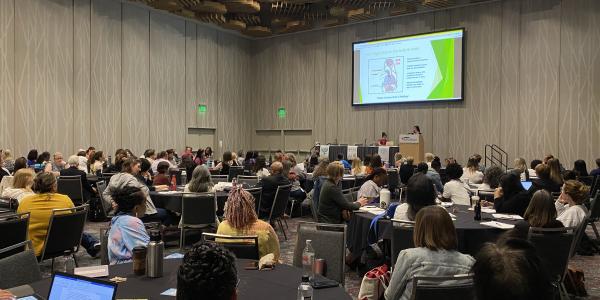 a panel room at a conference