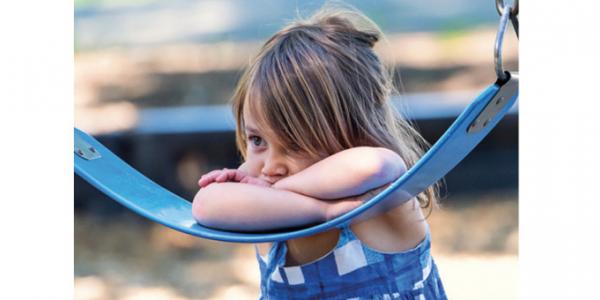 Child on swing