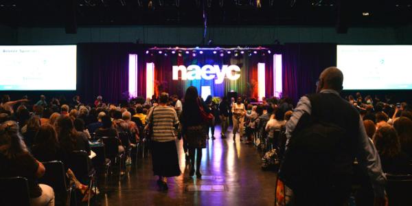 View of the opening speaker stage