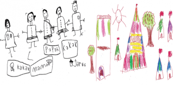 Drawings by children from around the world
