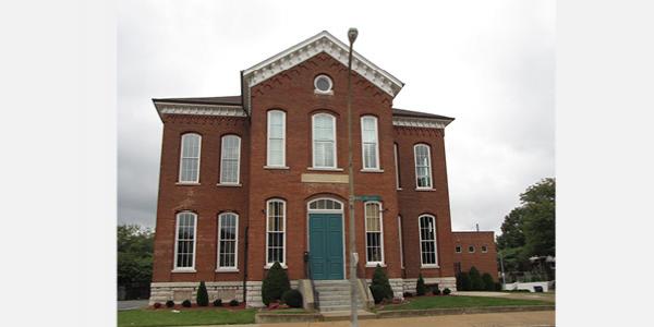 Des Peres School, site of the first public kindergarten in the United States, 1873, St. Louis.