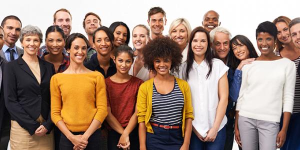 Group of professionals smiling