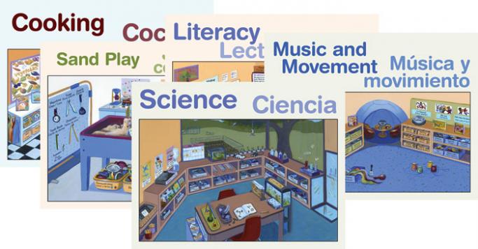 Preschool Learning Centers (10-Poster Set)