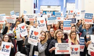 Advocates at Early Ed Rally