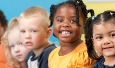 Diverse group of children 