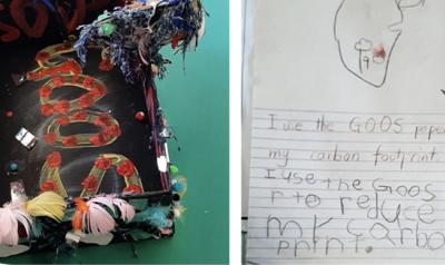 Children classroom artwork