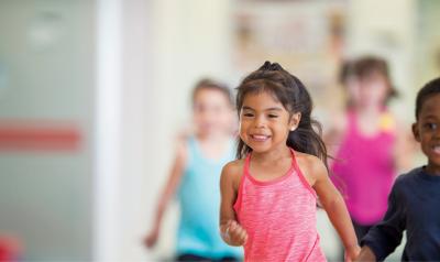 Children running