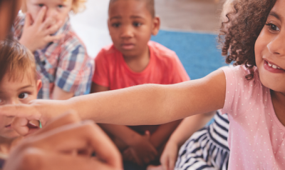 Reading time with preschool students