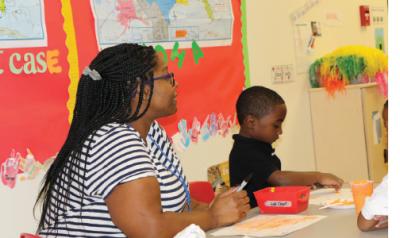 featured teacher talista murrill in a classroom with children