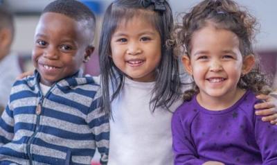 a group of happy young children