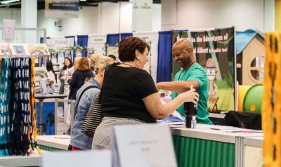 Members at the annual conference expo