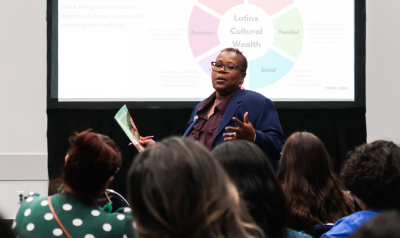 Attendee presenting at the NAEYC conference