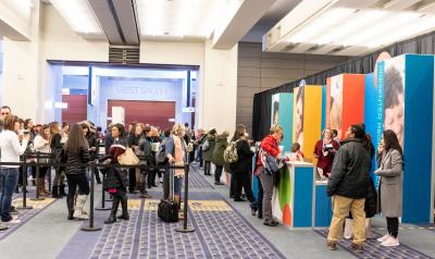 Annual Conference 2018 attendees get in line to register in Washington, D.C. 