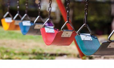 Colorful swings