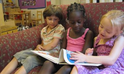 Children Reading Together