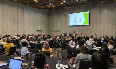 a panel room at a conference