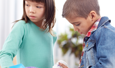 two children outdoors