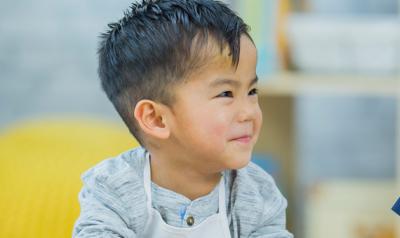 young child in classroom