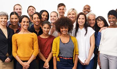 Group of professionals smiling