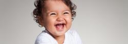 Baby laughing