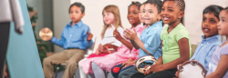 Children playing with instruments