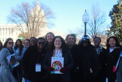 ECE advocates standing in front of the United States Capitol Building