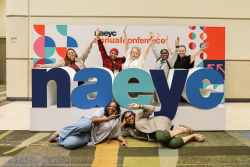 Annual Conference attendees with the NAEYC letter at AC2025