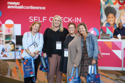 A group of Annual Conference attendee registering at AC2026
