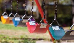 Colorful swings
