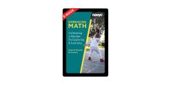 cover of Embracing Math featuring  a little girl jumping and playing outside
