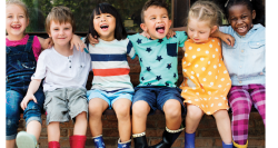 Happy children ready to learn.