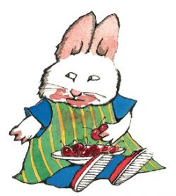 Illustration of Max the rabbit from a children's book by Rosemary Wells.