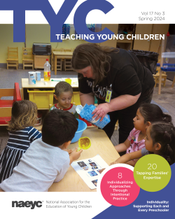 the cover of the publication, teaching young children, spring 2024